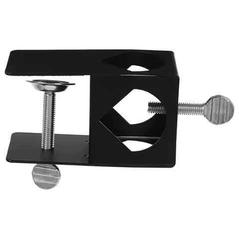Iron Clamp with Protection Pads for Deck Rail Porch Railing Umbrella Holder Pole Clamps Bracket Outdoor
