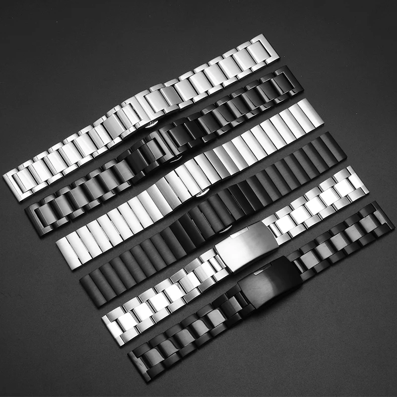 The New Refined Steel Watch Strap Substitute Watch4 Pro/GT4/GT3 2 e Series Fat Interface Stainless Steel Watch Strap 18/20/22mm