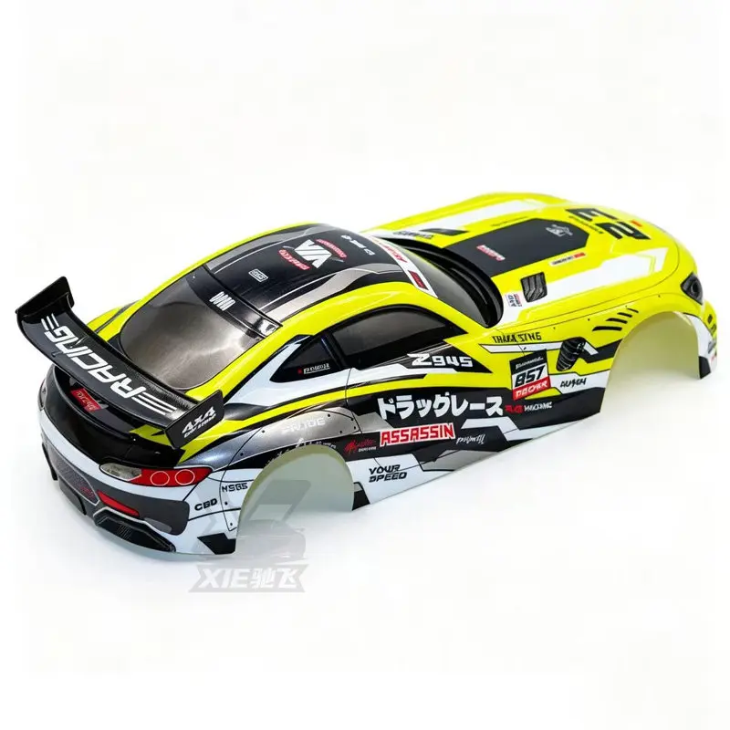 1/10 RC PVC Car Body Shell Upgrade Parts For Tamiya TT02/PTG/MJX 10303/Mercedes Frame and Rear Wing RC Replacement Accessories view 4