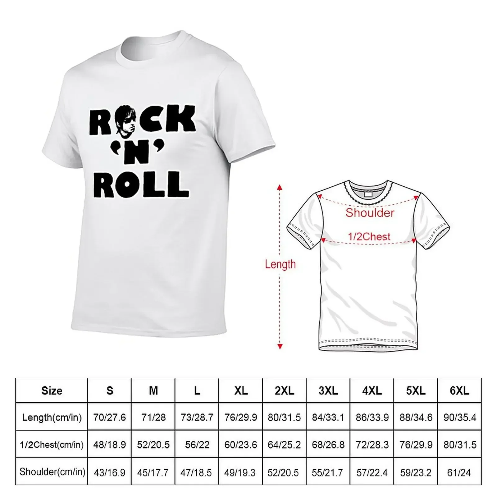 Rock N Roll - Liam Gallagher T-Shirt boys animal print custom t shirt shirts graphic tshirts for men