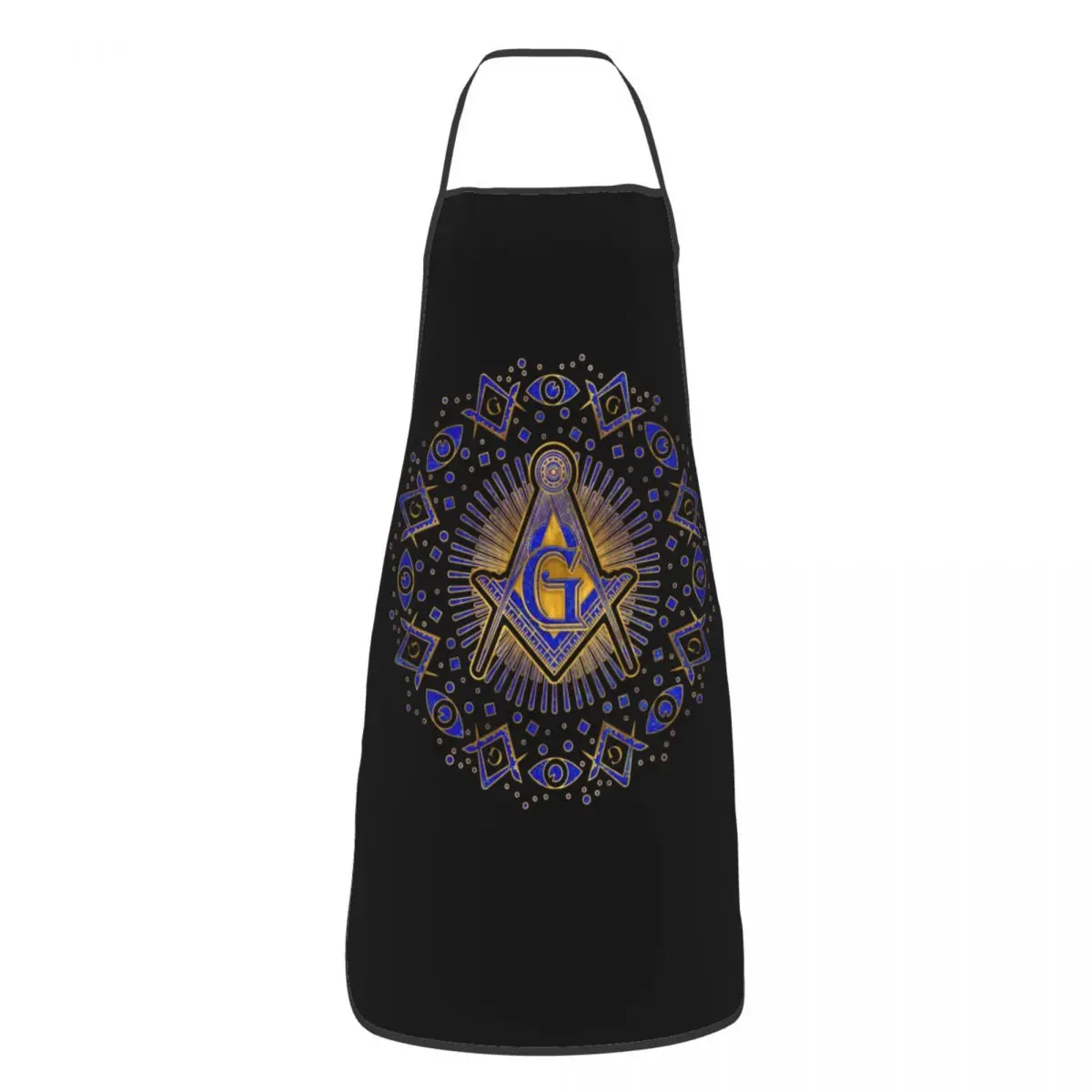 Freemasonry Symbol Apron for Women Men Unisex Bib Freemason Masonic Cooking Kitchen Tablier Cuisine Chef Painting