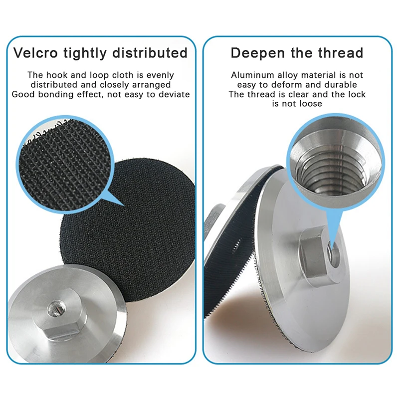 

1PC 4inch Backer Pad For Diamond Polishing Pad Aluminum Base Backing Holder M14 Ecoflow Festool Tools Accessories