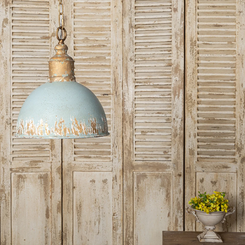 Retro Blue Pendant Light for Stylish Home Interiors, Perfect for Creating a Cozy and Sophisticated Ambiance