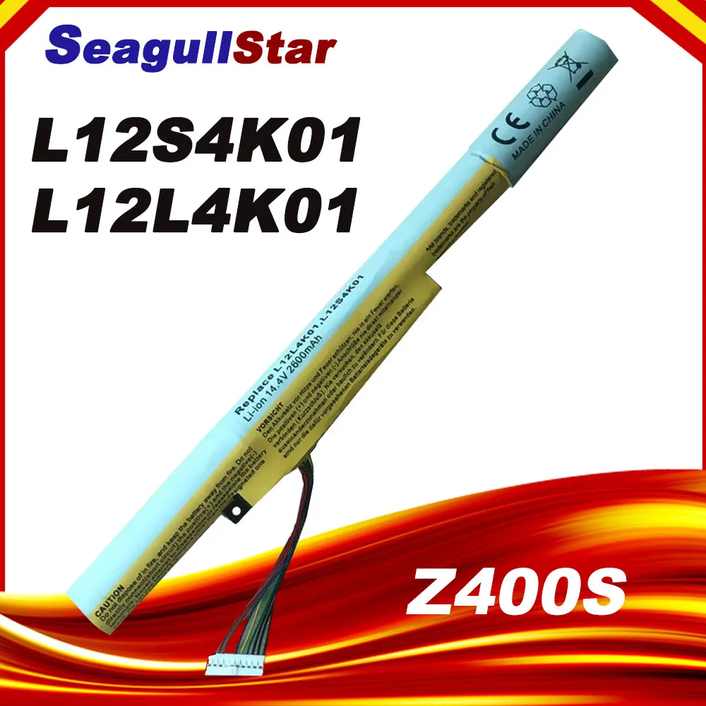 

L12S4K01 L12L4K01 L12S4E21 L12M4F02 Аккумулятор для ноутбука Lenovo Ideapad Z400 Z400S Z400A Z400T Z510 Z510A Z500 Z500A