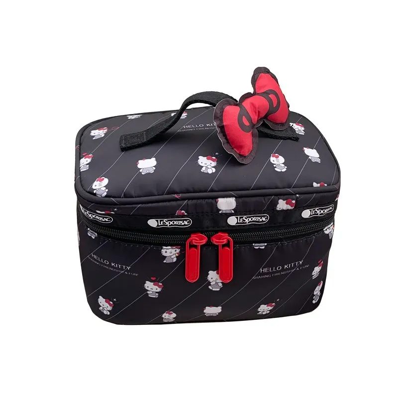Sanrio Hello Kitty Geldbörse Fliege Geldbörse Kosmetiktasche Anime Full Print Hello Kitty Reise Aufbewahrungstasche Kawaii Tasche Mädchen Geschenke