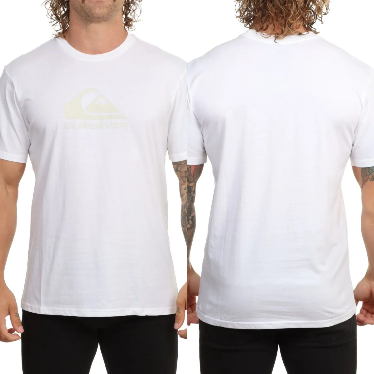 Rare Quik Surfing Silver Graphic Cotton T-shirt Unisex Summer Short Sleeve Fashion Brand Tee Luxury Casual Vintage Tees view 5
