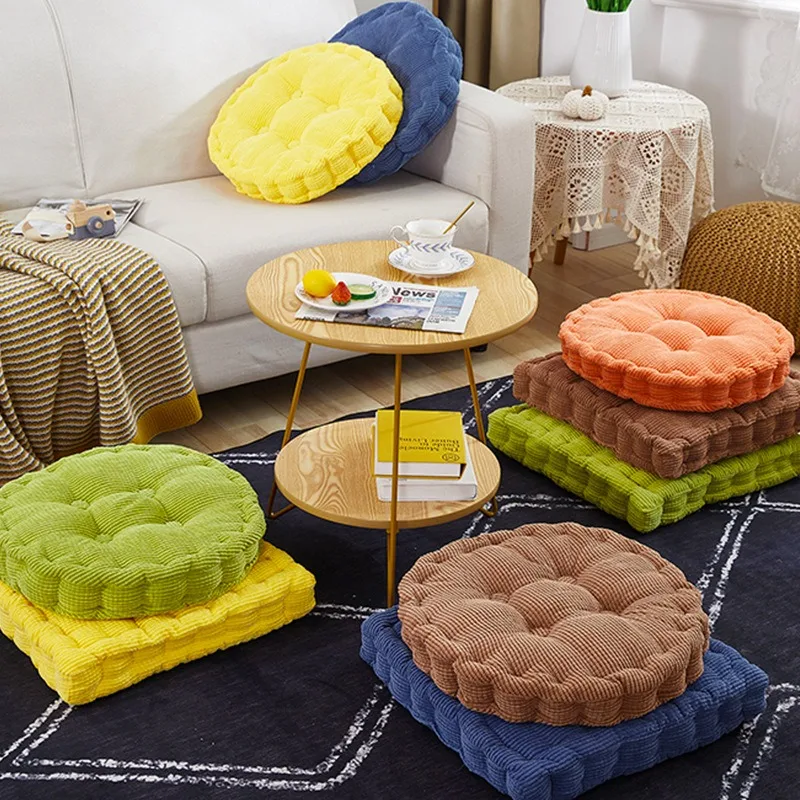Thick Round Seat Cushion for Office Chair Extra Comfort for Long Hours Sitting Floor Pillow Mat for Home and Classroom Use