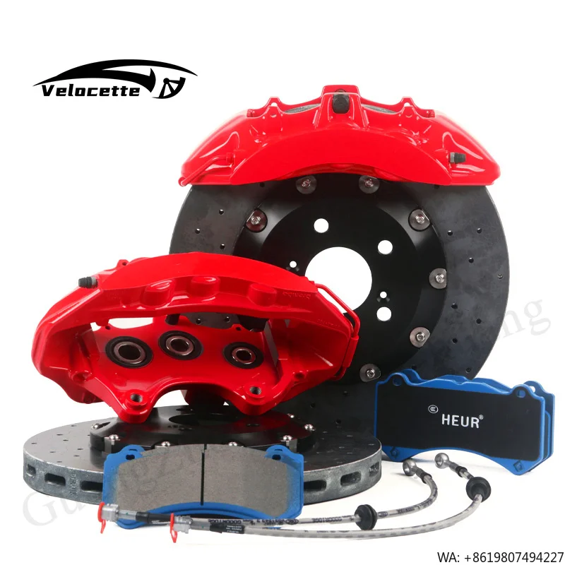 Kit de Frenos Grandes para Auto, Discos de Cerámica de Carbono Delanteros, Frenos CCB, Caliper de 6 Pistones para Hilux, Corolla, Avanza, E46 M3, M340i, E90