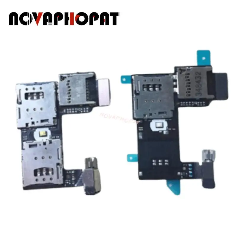 

10PCS Novaphopat For Motorola G2 XT1068 XT1069 SIM SD Card Holder Tray Reader Flex Cable Replacement Parts Vibrator Board