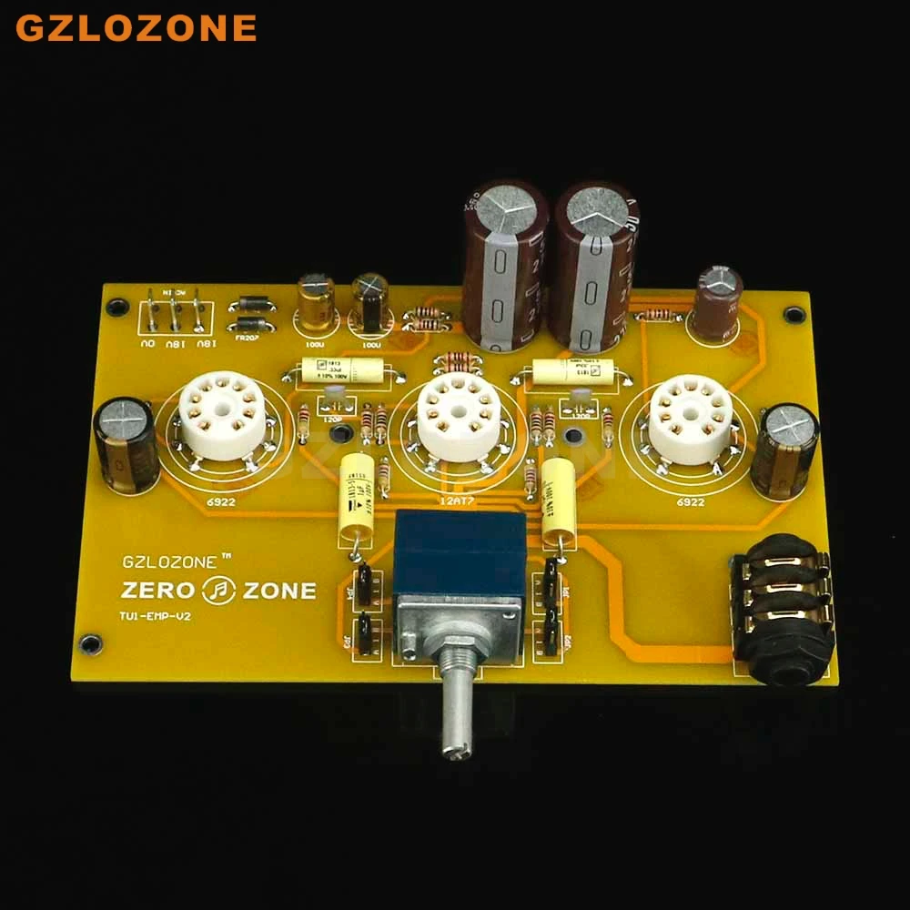 

TU1-EMP V2 6922+12AT7 Tube Headphone Amplifier PCB/DIY Kit/Finished Board (No Tube)