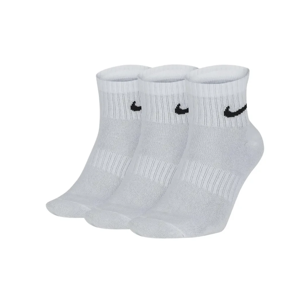 Nike EVERYDAY LTWT ANKLE 3PR Long Socks 3pr Quick Dry Training Socks 3 Pairs Fall/Winter Comfortable and Soft