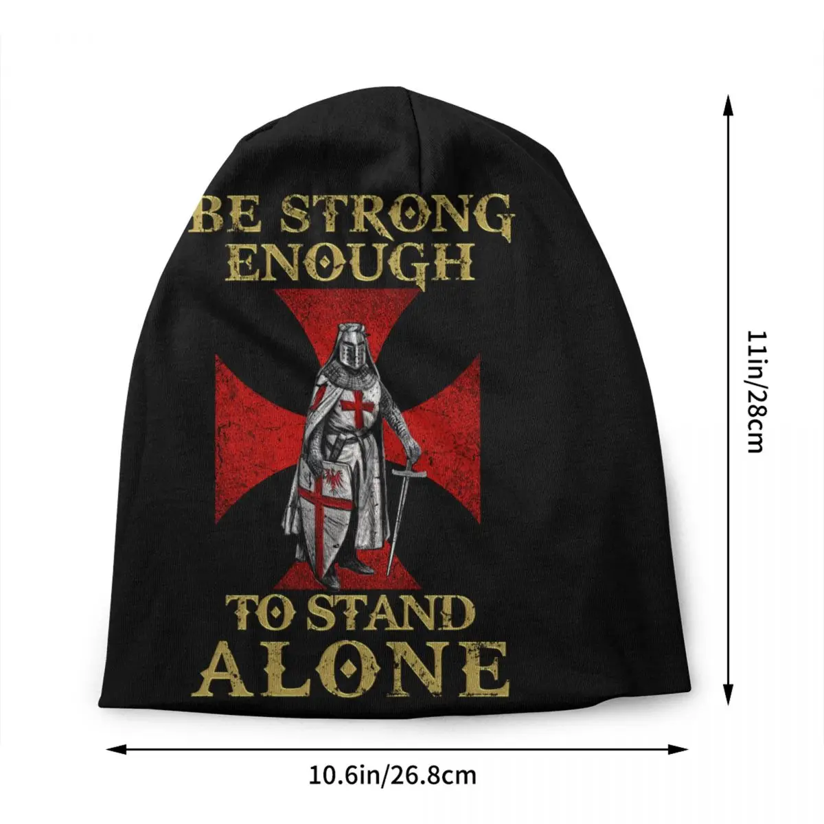 Knight Templar Crusades Knights Skullies Beanies Caps Winter Warm Knitting Hat Hip Hop Maltese Cross Bonnet Hats Outdoor Ski Cap