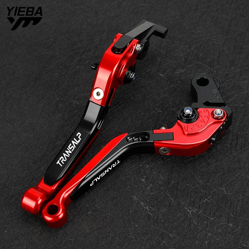 For Honda XL 650 V Transalp XLV650 2001-2007 Motorcycle Folding Extendable Adjustable Clutch Brake Levers Handbar End Grips ends