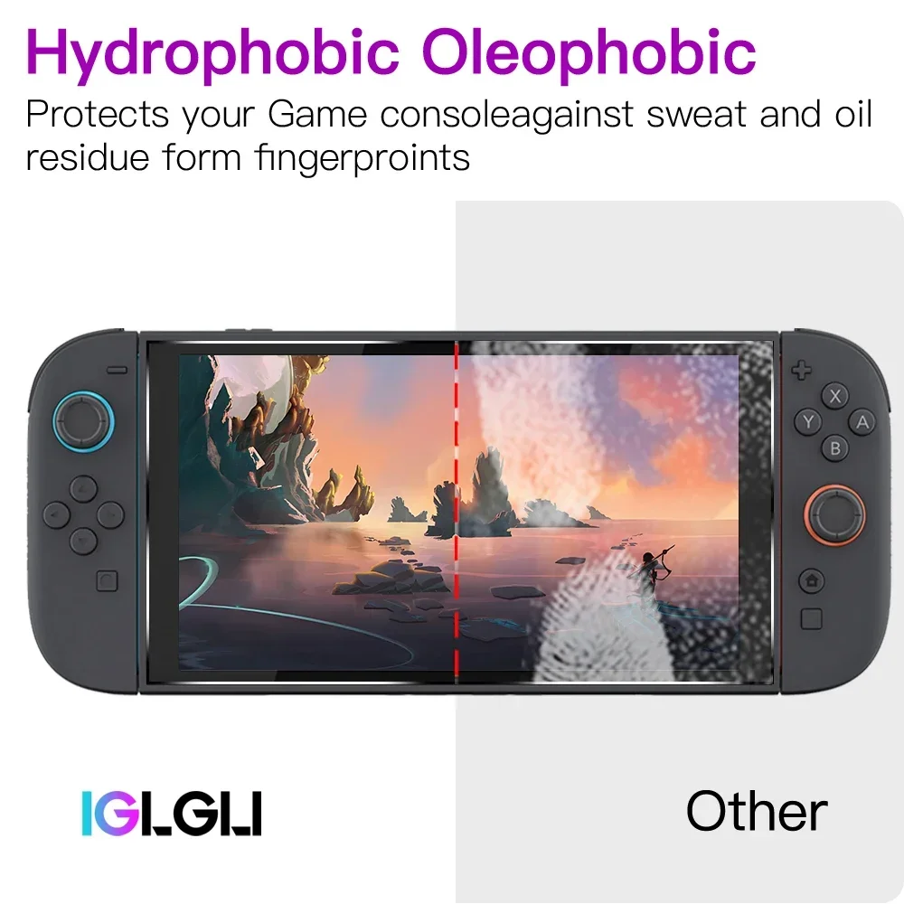1/2/3PCS Tempered Glass for Switch Nintendo 2 Screen Protector Transparent HD Clear Anti-Scratch Screen Protector Accessories