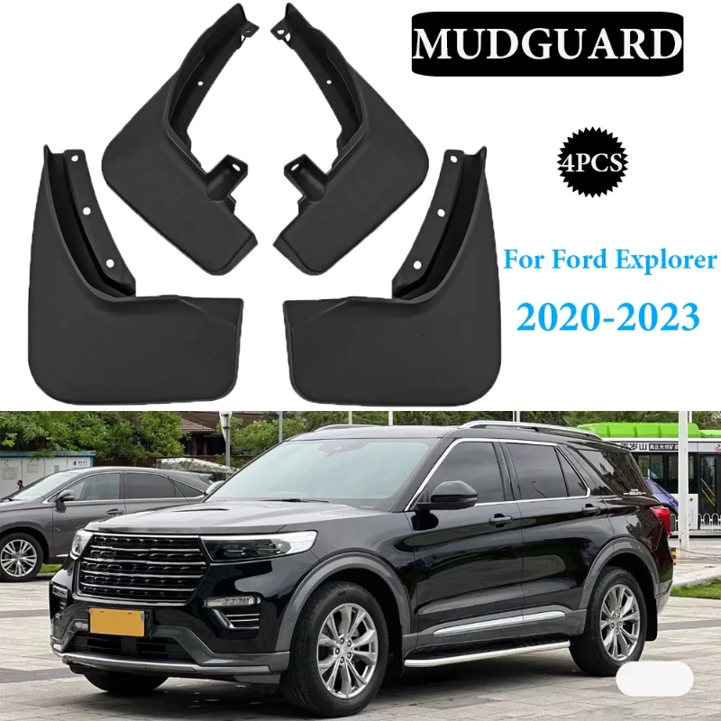 4 Pieces Car Fender Tire Fender Fender Splash Cover For Ford Explorer 2020 2021 2022 2023 Car Exterior Parts