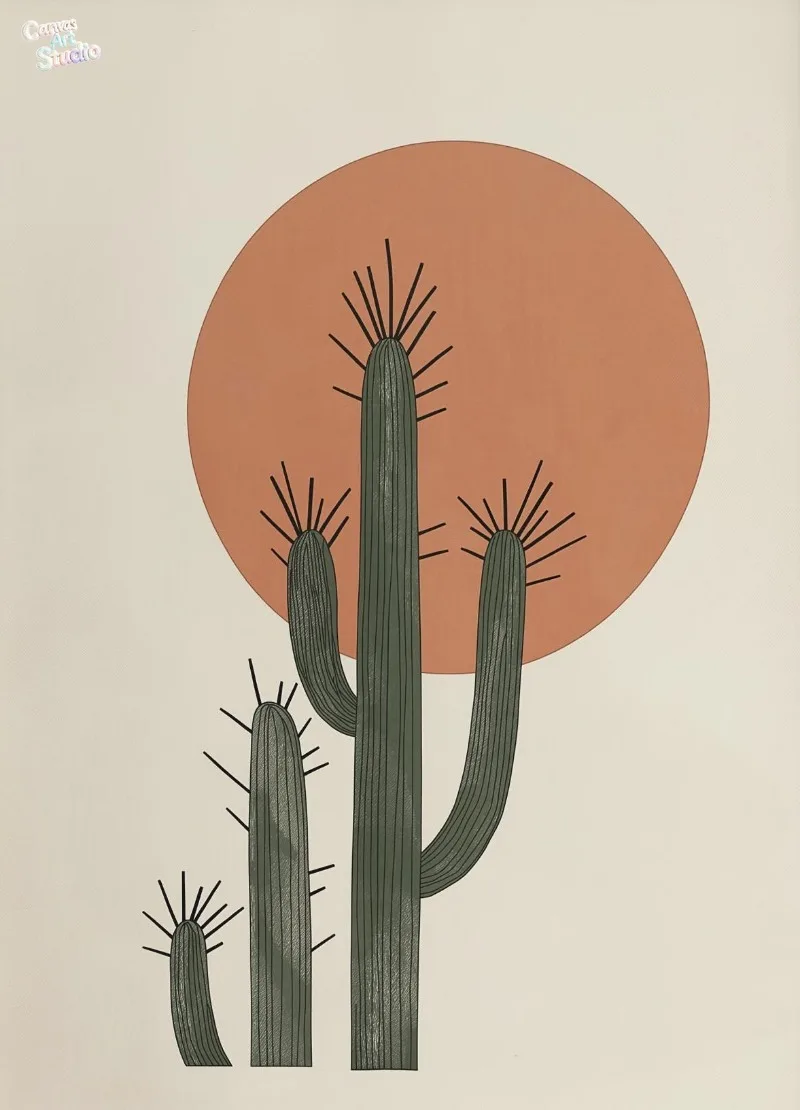 2026 Minimalist Cactus Desert Cowboy Western Horse Wild Tender Poster Print Wall Art Pictures Canvas Painting Room Home Decor