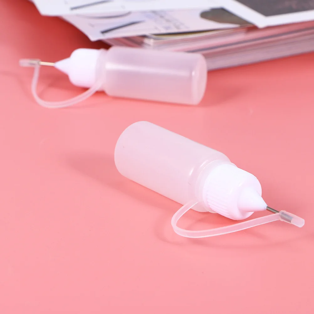 

30 Pcs Oil Bottle Fine Tip Glue Precision Needle Applicator Nozzle Pointy Squeeze White Bottles