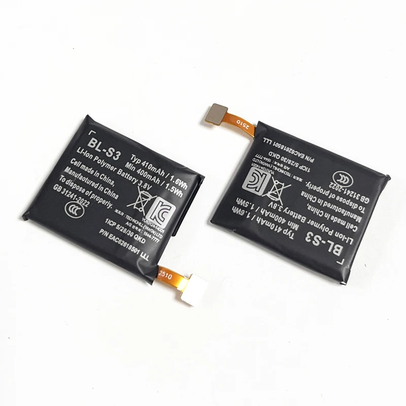 BL-S3 410mah Watch Battery 3.8V 410mAh Replacement Li-ion Polymer Batteries for LG G Watch R W110 W150 BLS3 BL S3 Smart Watch
