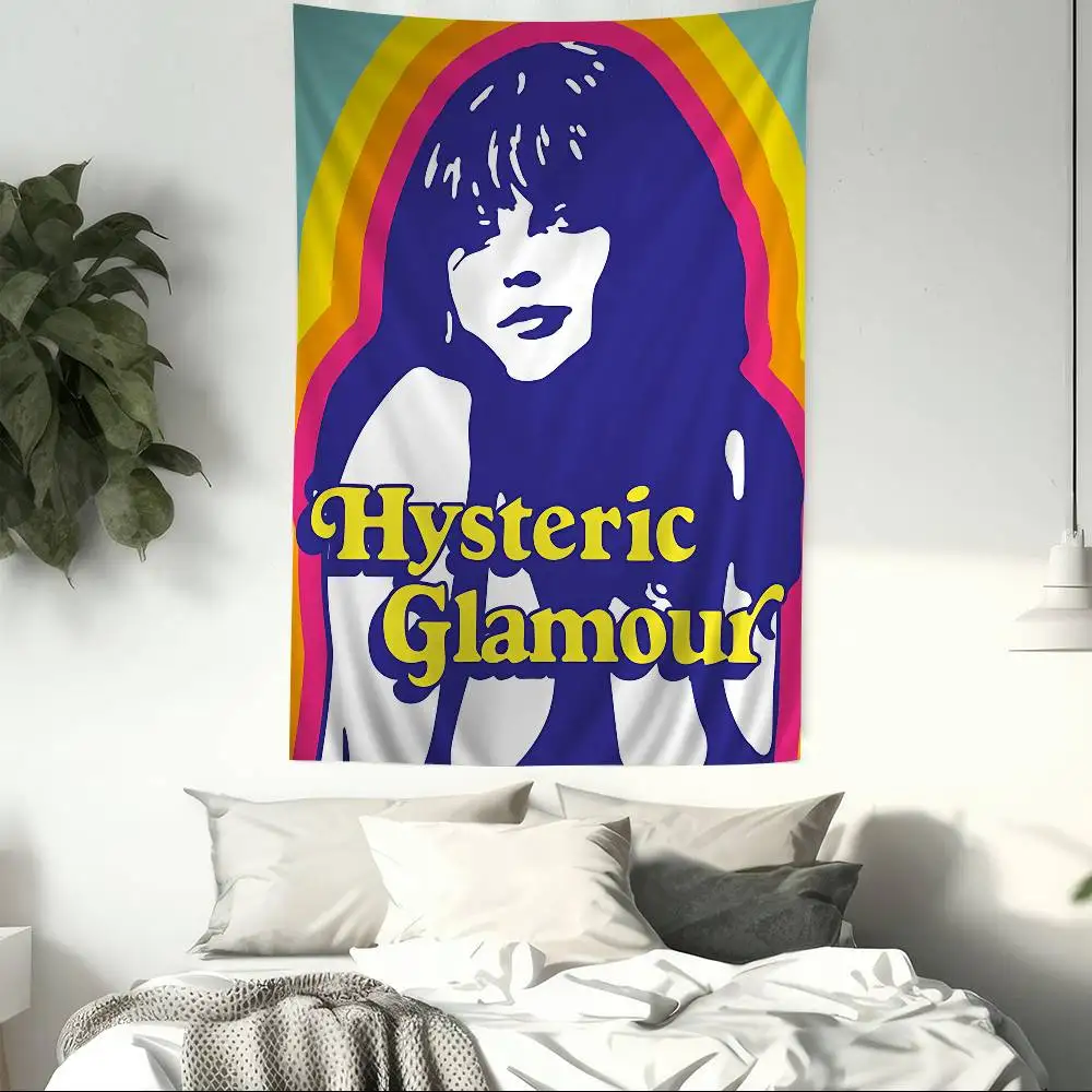 H-HystericS Glamour BRAND Anime Tapestry Hippie Flower Wall Carpets Dorm Decor Cheap Hippie Wall Hanging