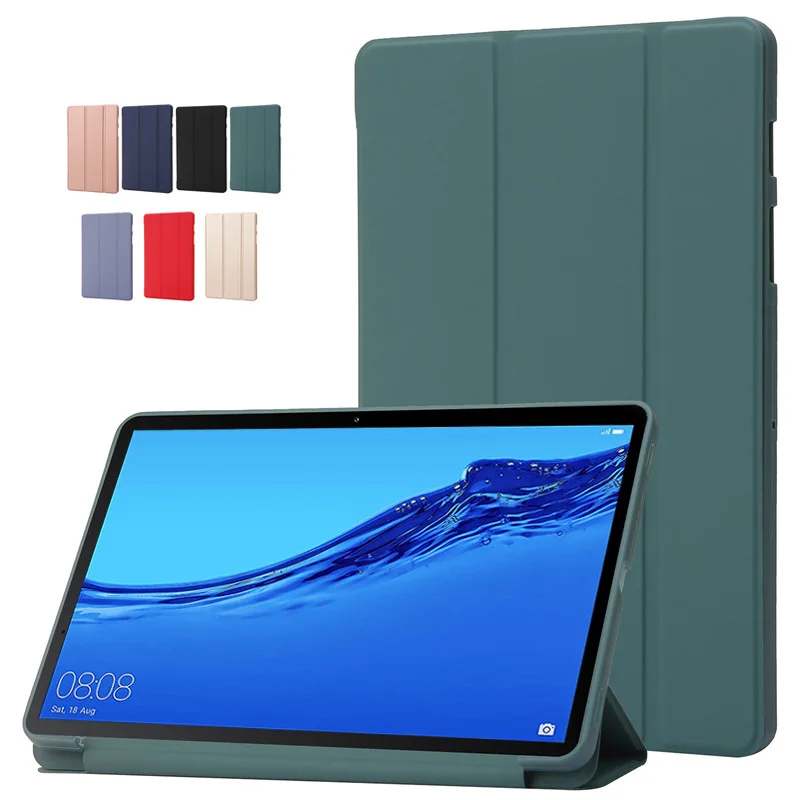 

For Huawei Mediapad M5 Lite 10 Case 10 1 inch PU Leather Soft TPU Back Stand Tablet Shell for Huawei Mediapad M5 Lite 10 Cover