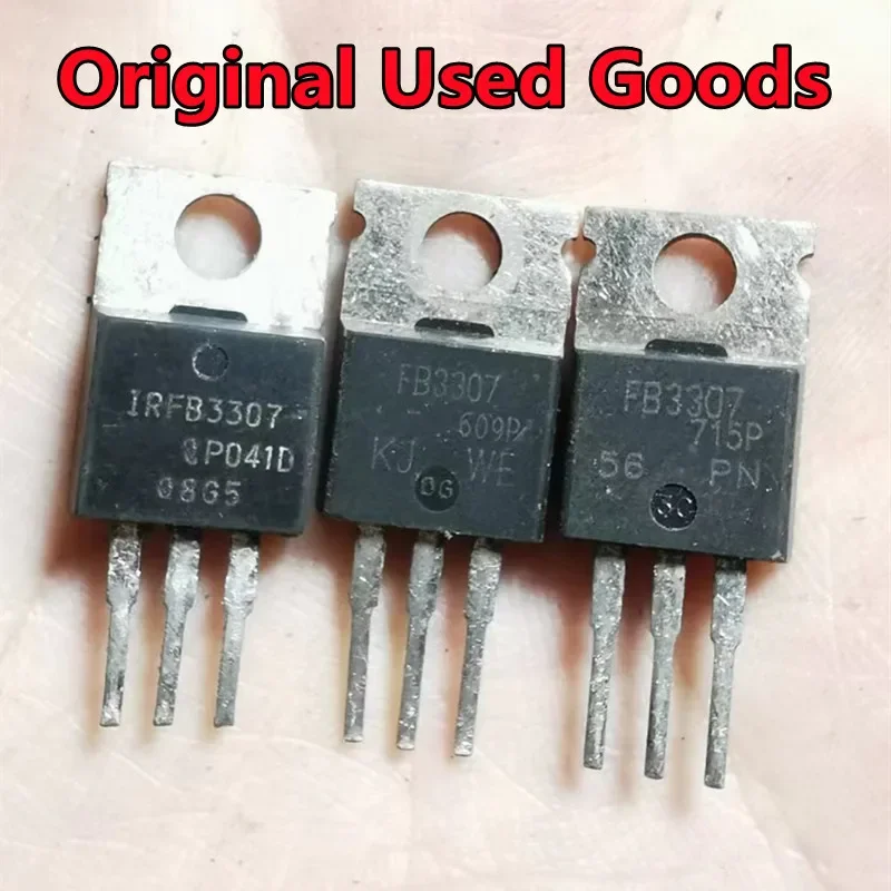 TRANSISTOR MOSFET IRF3307, IRFB3307, FB3307, 120A, 75V, 10 unidades por lote