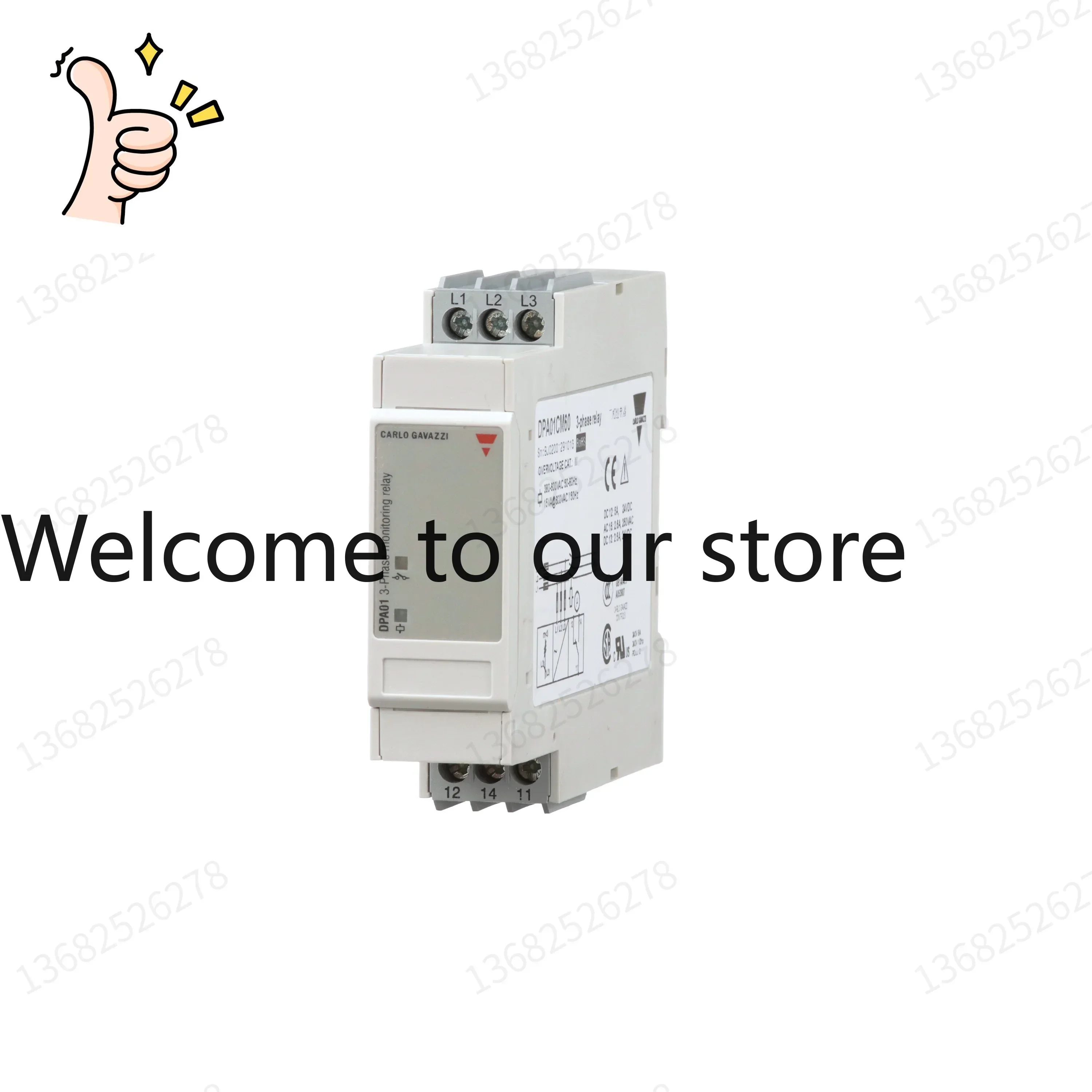 Protector de Fase y Secuencia de Fase para Motor Trifásico Jiale Swiss DPA01CM44 2025 - Interruptor de Circuito y Relé de Protección contra Pérdida de Fase