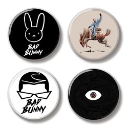 44MM Bad Bunny Nadie Sabe Album Symbol Pin Soft Button Jewelry Creative Badge Cartoon Brooch Lapel Pin Backpack Hat Decoration