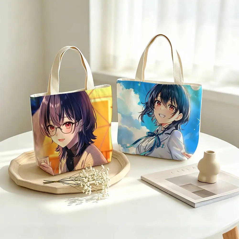 Umi A-Asanagi I Became Friends with the Second   Printed Canvas Tote Bag Shoulder Bag Commuter Mommy Shopping Bag
