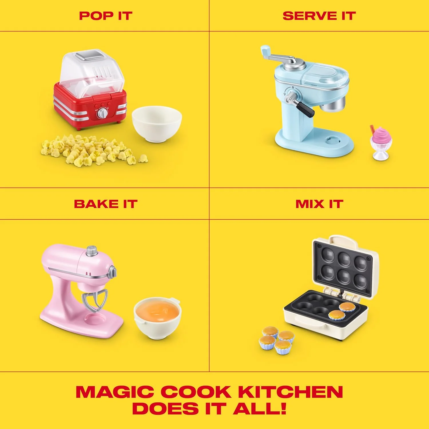 

Набор для кухни ZURU Magic Cook Kitchen Capsule Series 1: вафельница и блендер, серия «Капсулы настоящей миниатюрной кухни»