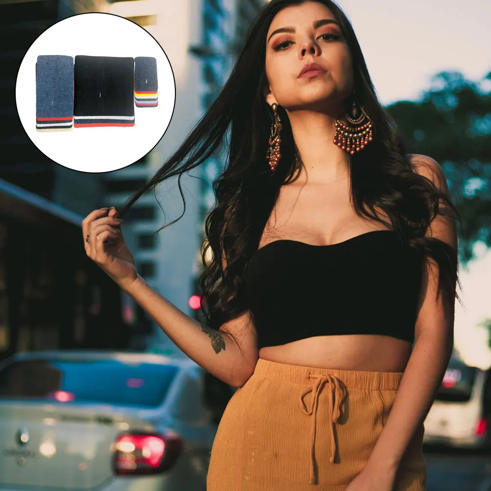 

DIY Clothing Repair Material Embroidered Jeans Patch Blue Sewing Denim Decorative Patches For Pillows Cushions Sweaters Shirts