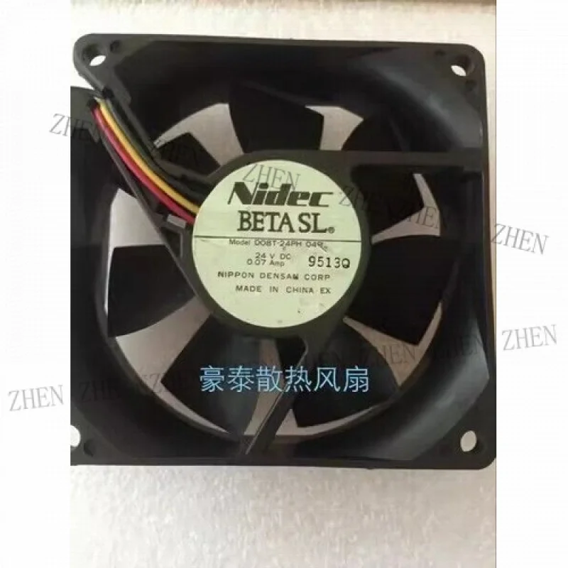 Y 1 Pc. New D08T-24PH 04B 8025 DC24V 0.07A 8CM 3Pin Cooling Fan