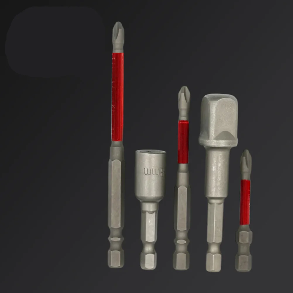 

10pcs Steel Drill & Screwdriver Bit Set Multi-Function Eccentric Drill Bit With Hex Shank Extension Bars For Combo Kit Repair