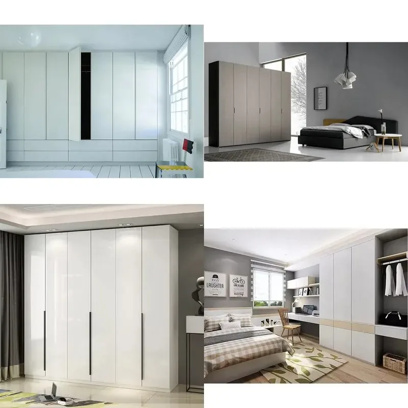 Custom Home Furniture Bedroom Wardrobe with Swing Sliding Door Accessories Mirror for