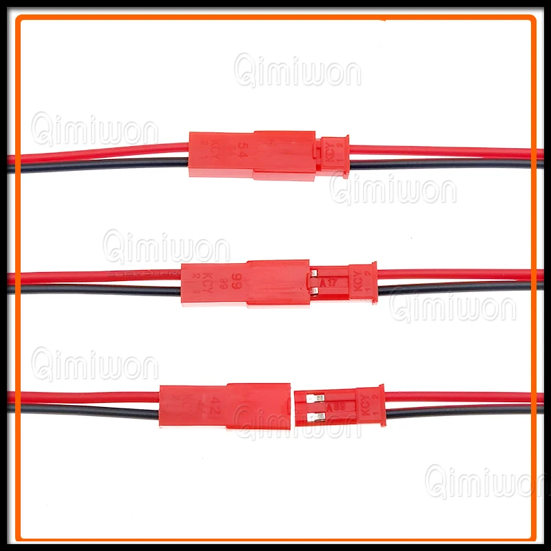 10 Pairs 22 AWG JST Plug Connector 2 Pin Male Female Plug Connector Cable Wire for LED Lamp Strip RC Toys Battery Adapter 10cm