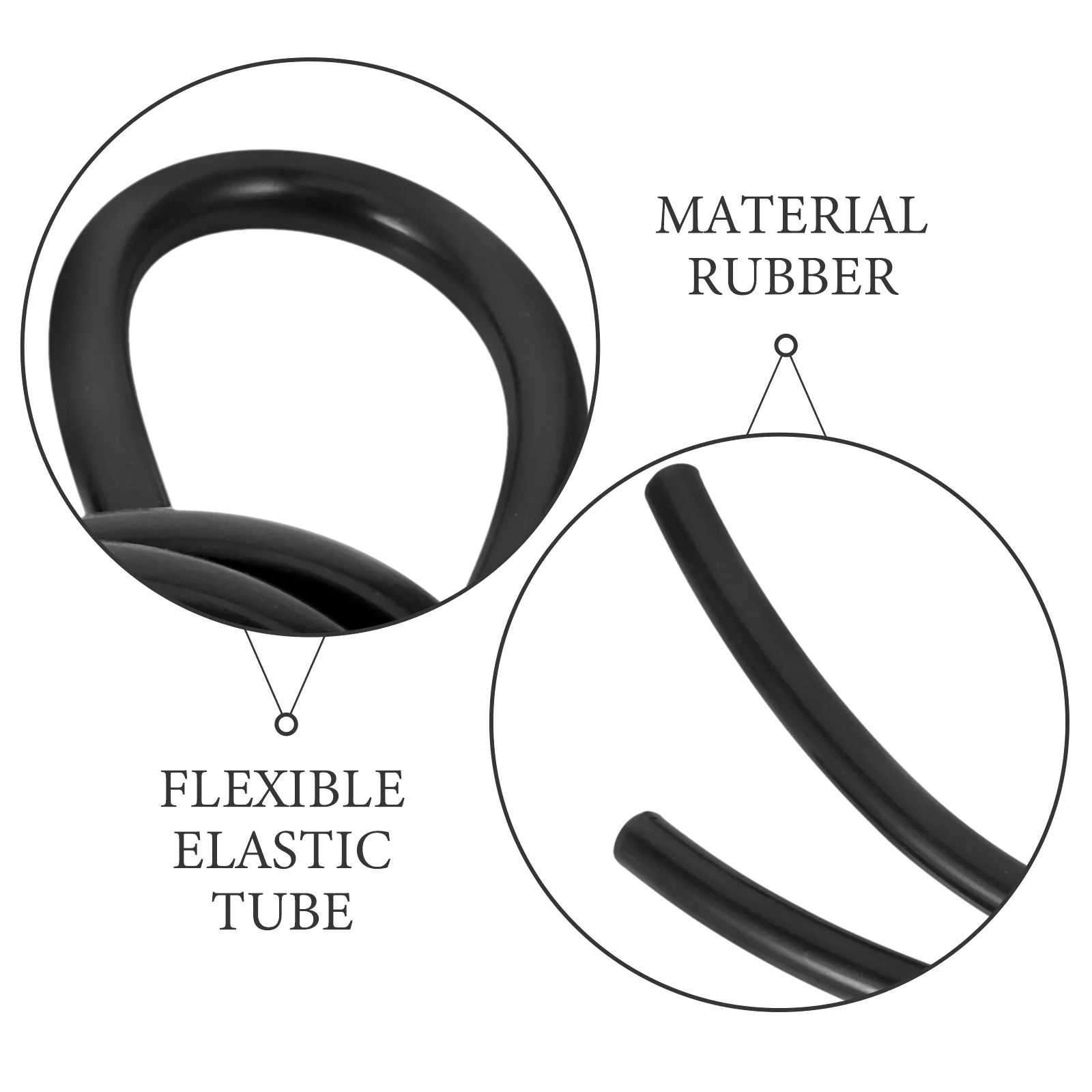 Stethoscope Hose Extension Tube Universal Adapter Pipes Rubber Tubing Natural Accessory Tubes