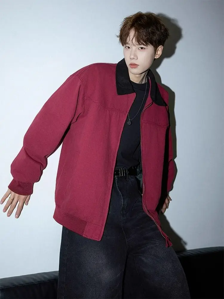 Bomber Jackets Womens Jacket Techwear Autumn Denim Distressed Snap-Button Cropped Urban Streetwears Hipster Artistic Sashes Warm