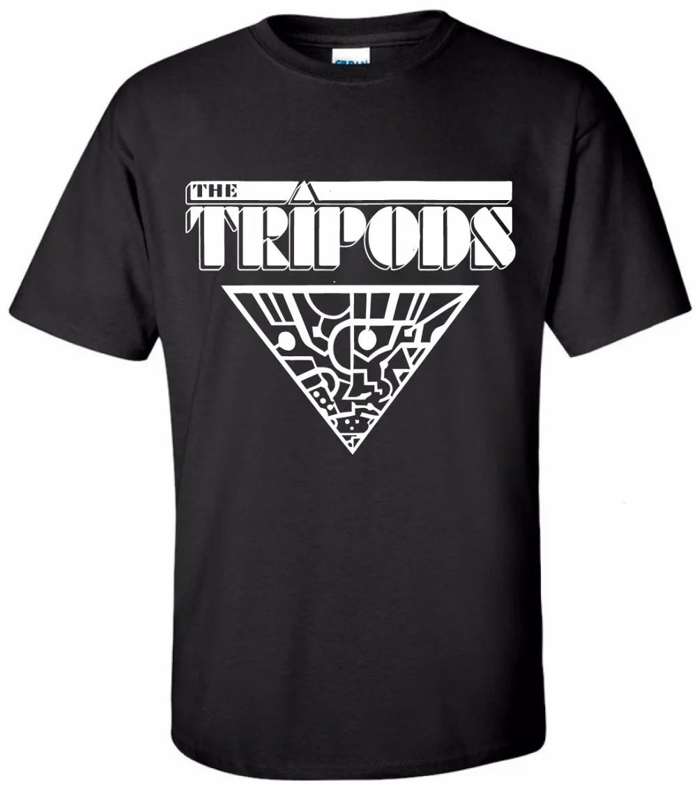 New Brand Black Cotton T-Shirt The Tripods T Vintage 1980S Tv Showcheap Custom T Shirt New Fashion Men's T-Shirts Fashion Funny