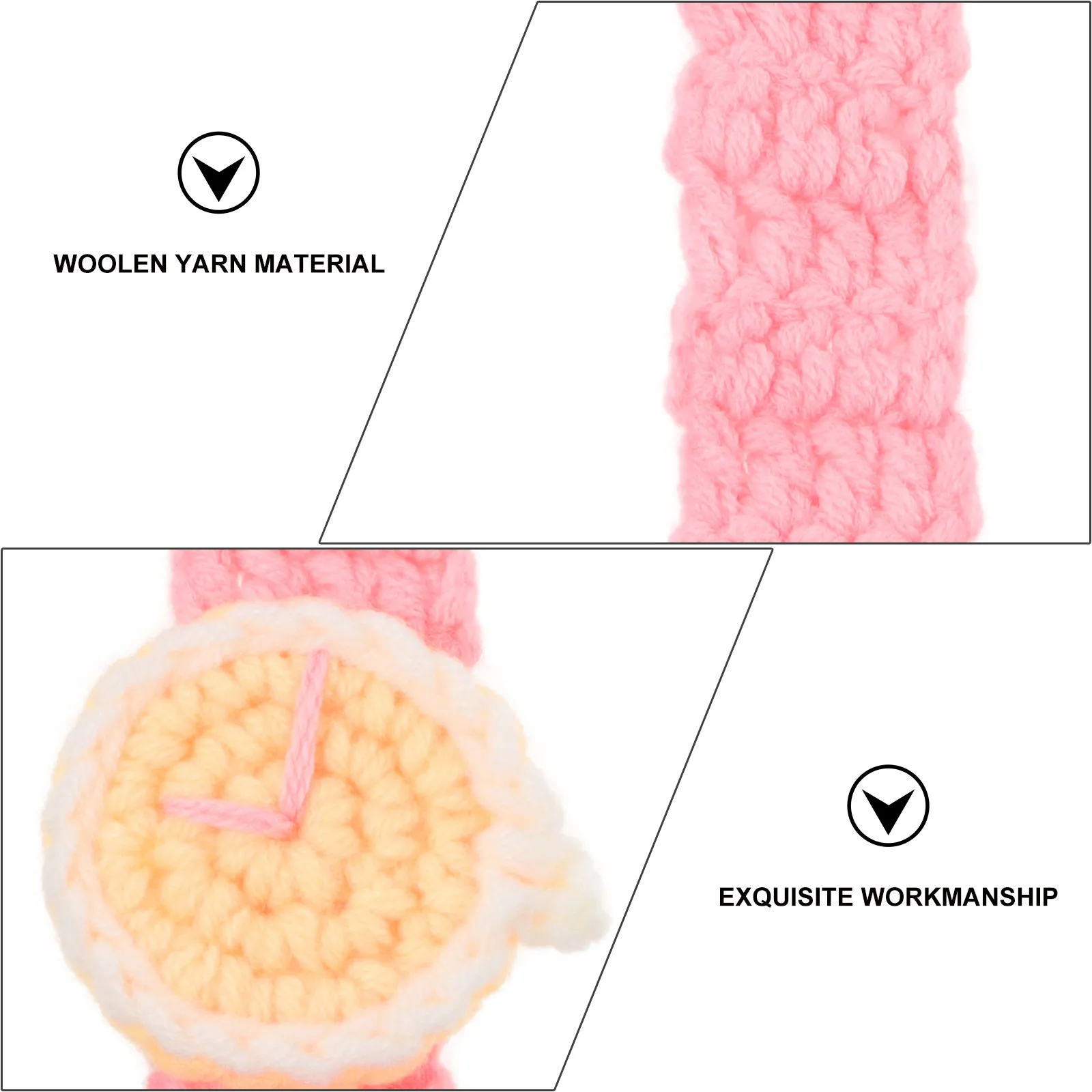 2Pcs Hand-Woven Woolen Yarn Watch Bracelet for Men Women Kids Unisex Braided Wrist Jewelry Breathable Comfortable Daily Party