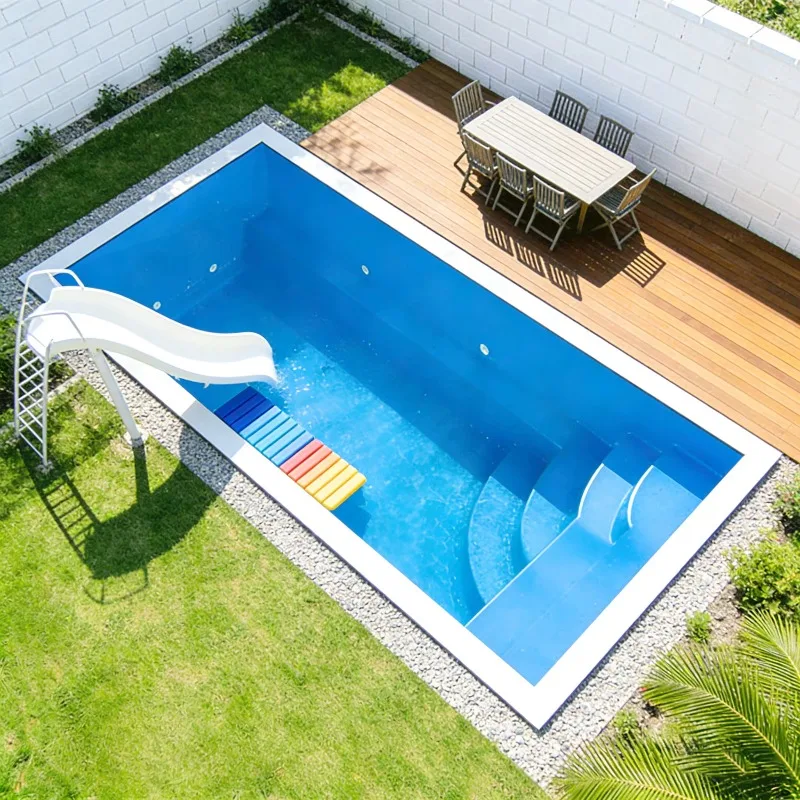Square Modular Container Swimming Pool Regular Shape Easy Splicing Combination Multi Unit Connected Large Outdoor Swim Pool
