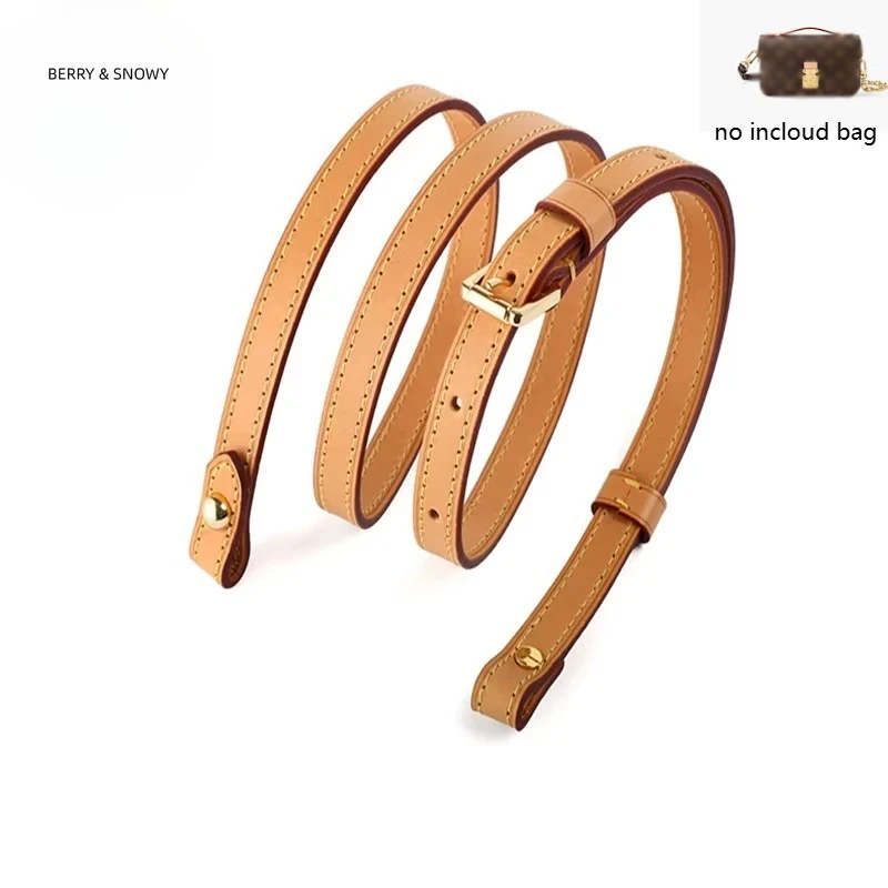 

Berry&Snowy кожаный ремешок Vachetta растительного дубления через плечо, роскошная замена подвески для сумки Pochette Métis, дизайнерские ремни