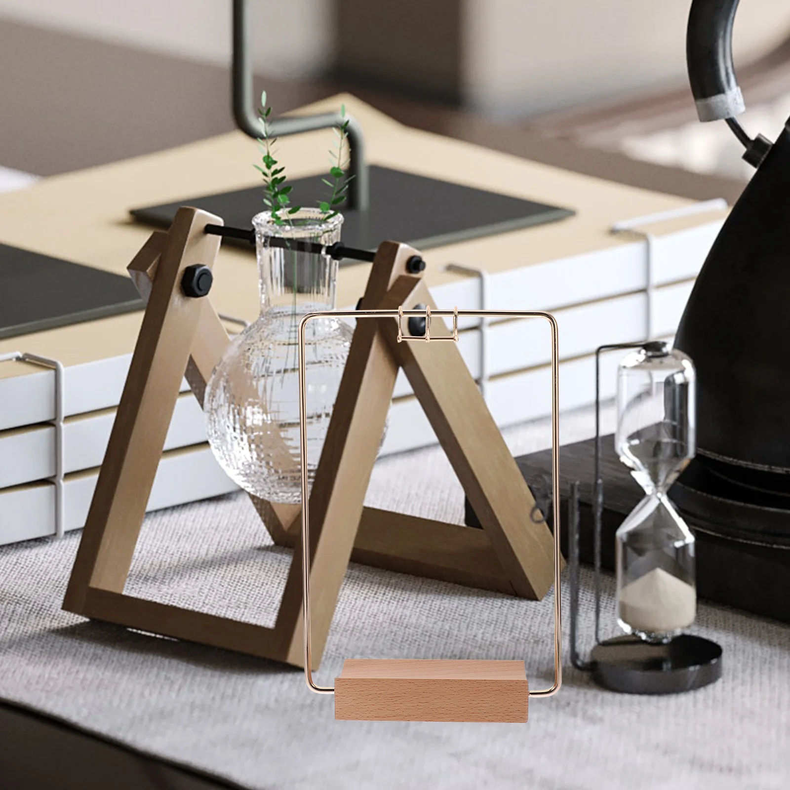 1 zestaw Metalowy Stojak na Kalendarz z Podstawką do Przewracania, Dekoracja Biurka, Domu, Biura, Metalowy Uchwyt na Kalendarz na Stół, Materiały do Tworzenia Kalendarzy