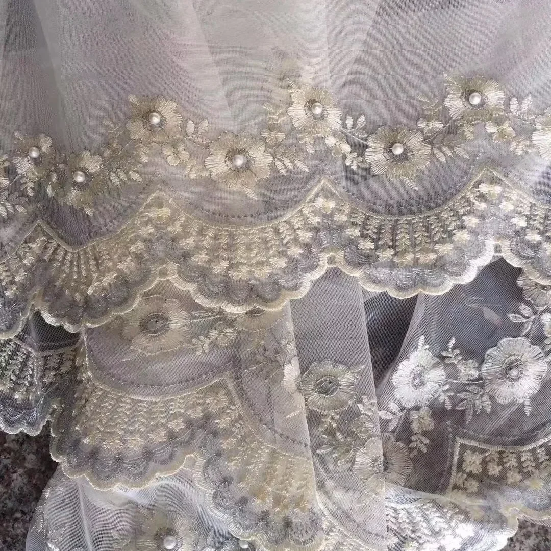 شاشة تطريز خرز رائعة شاشة بيضاء متطابقة مع نافذة جديدة قطعة واحدة المنتج النهائي شعور معلق جيد #3