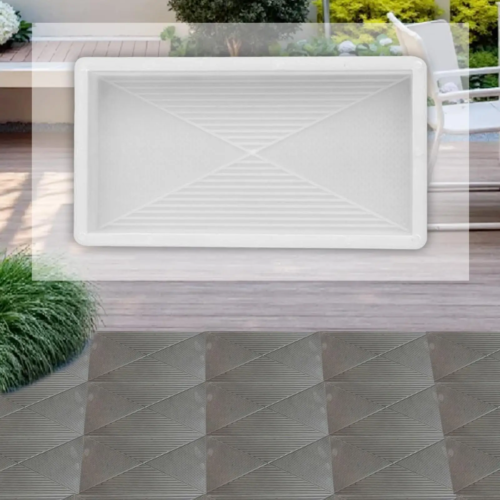 Pathway Tooling Landscape Rectangular DIY Concrete Brick Making Tool for Patio Stepping Stones Brick Pavement Backyard Garden