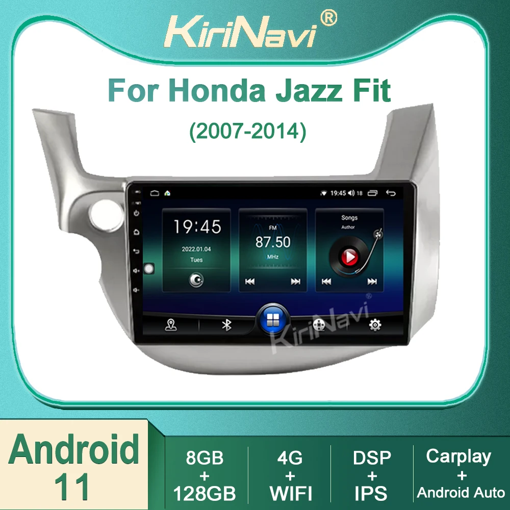 

Kirinavi Android 11 Car Radio For Honda Jazz Fit 2007-2014 Auto Multimedia Video Player GPS Navigation Screen Head Unit Stereo