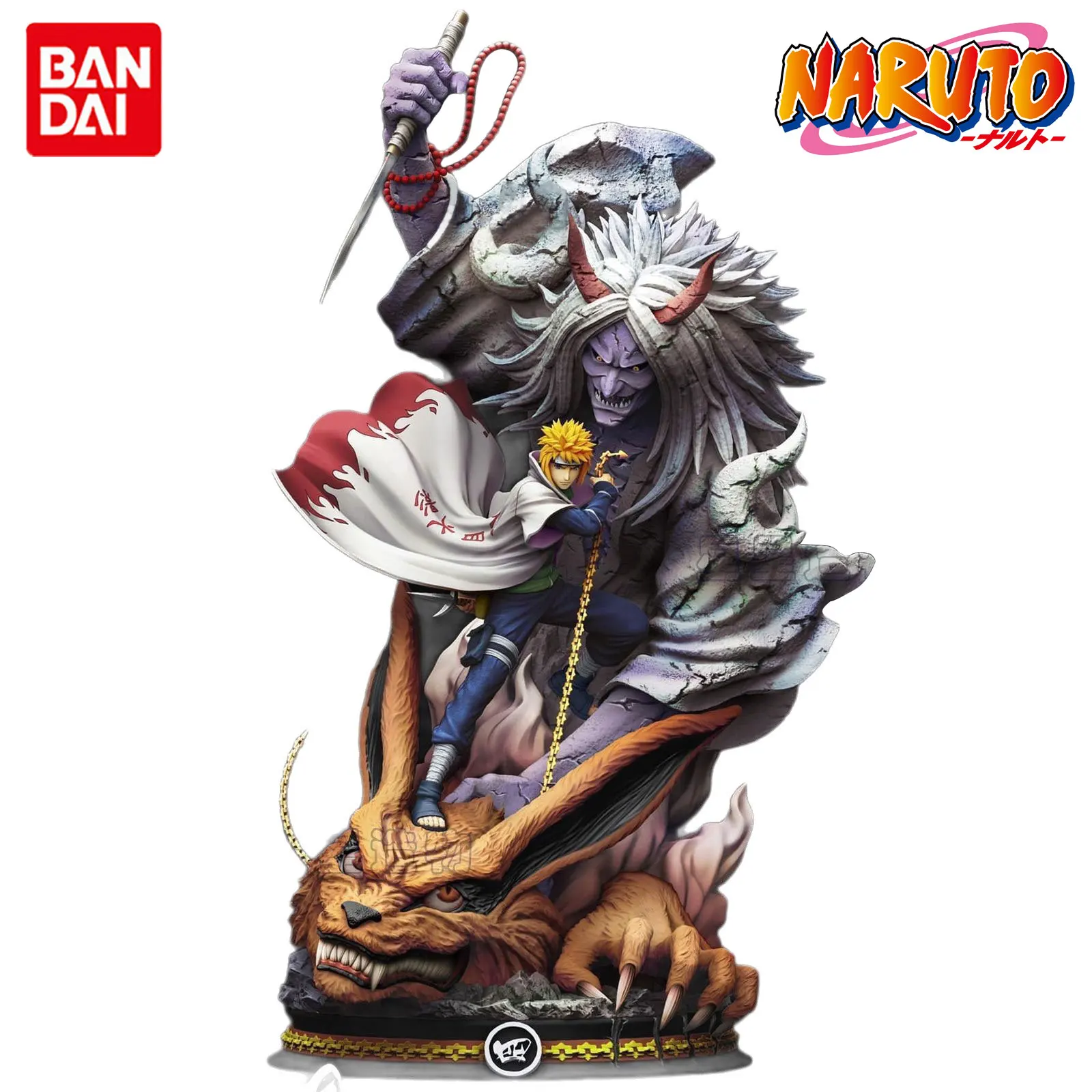 Figura de Acción de Naruto de Bandai, Modelo GK - Cuarto Hokage: Minato Namikaze (Pieza Coleccionable de Anime/Manga para Exhibición en Escritorio)