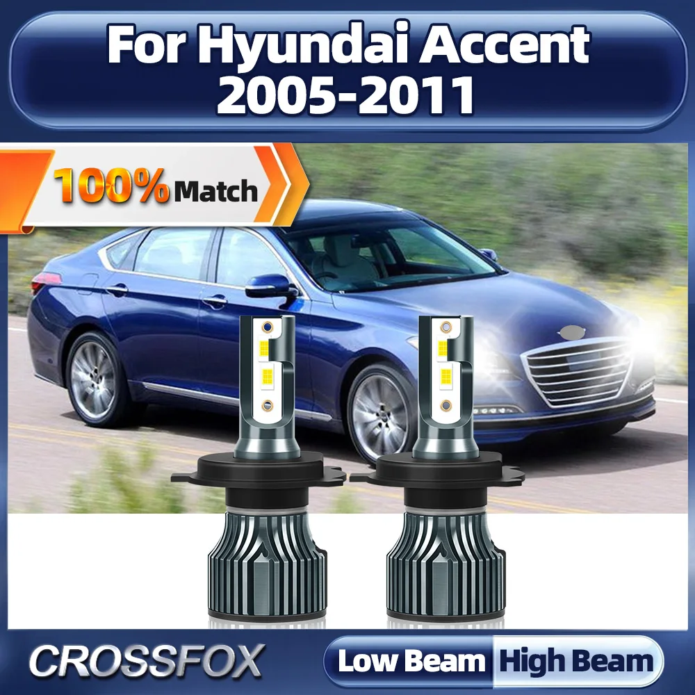 

Автомобильная лампа Canbus, 6000 лм, 2005 K, 12 В, для Hyundai Accent 2006, 2007, 2008, 2009, 2010, 2011