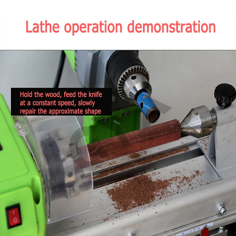 Small DIY Woodworking Lathe Bench Drill Buddha Bead Drilling Machine Multi-function Metal Precise Hand String Processing Machine