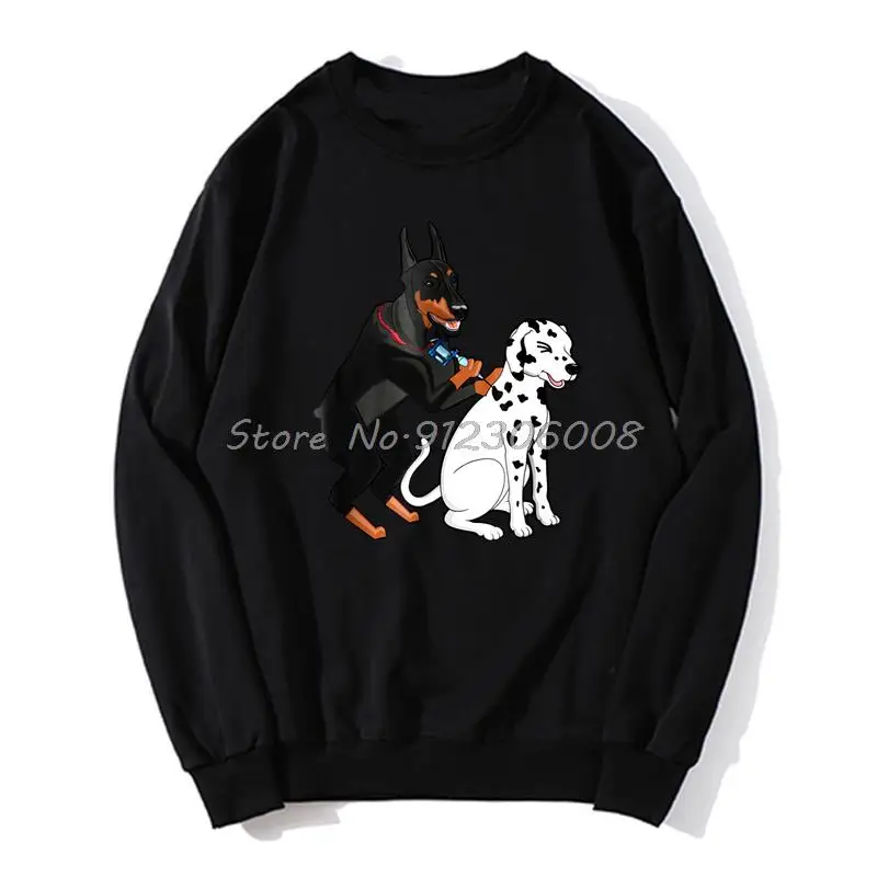 Very Popular Style Hoodie Doberman Tattooing Spots on Dalmatian Men Unisex Sportswear Sweater Pullover Fleece Sweatshirt