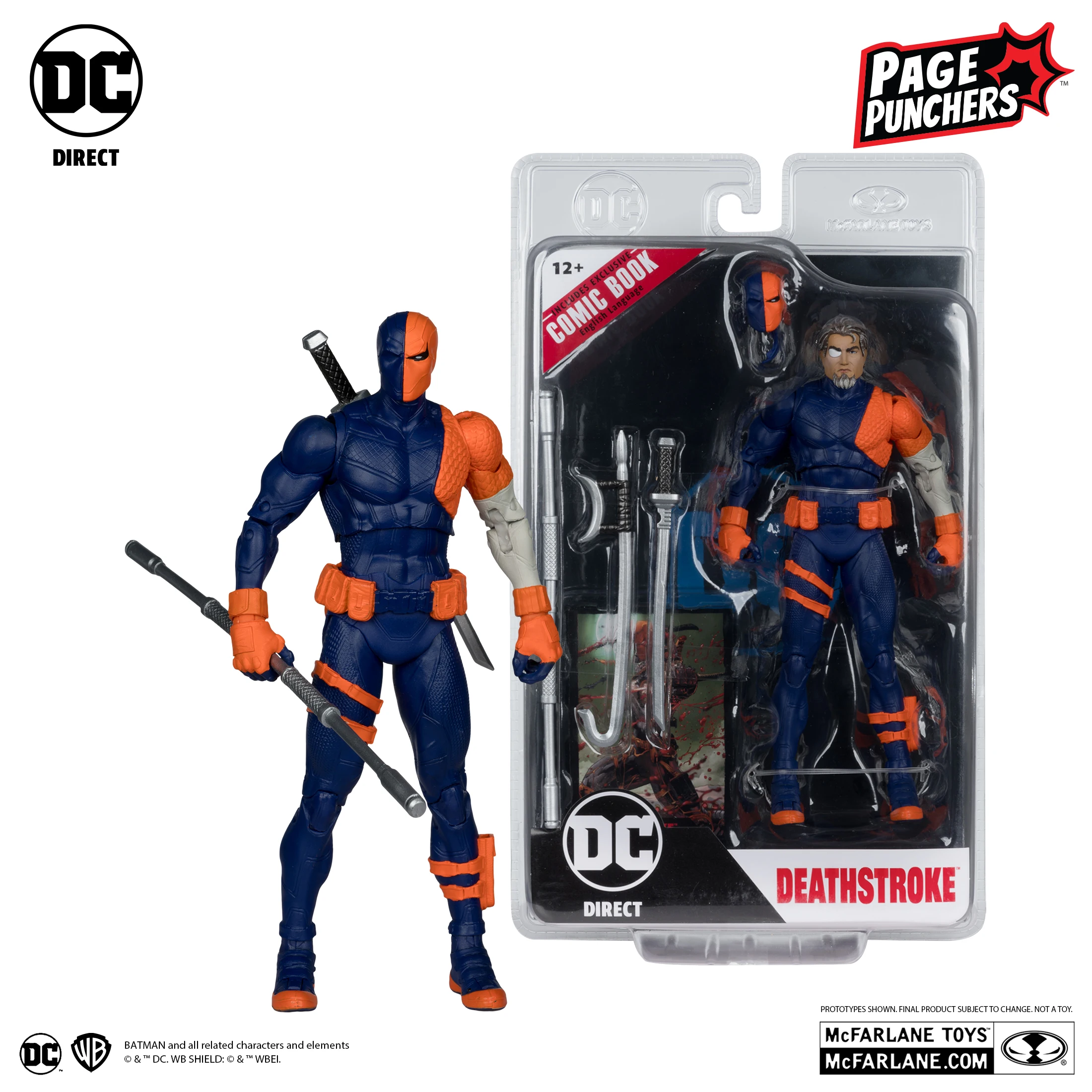 

McFarlane Toys DEATHSTROKE (DC REBIRTH) С КОМИКИМ (PAGE PUNCHERS) DC Multiverse 7-дюймовая коллекция экшн-фигурок