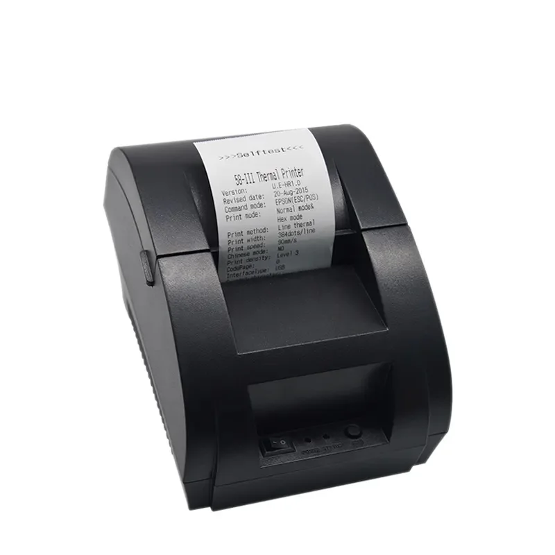 

5890 58mm USB Bluetooth Thermal Receipt Printer Bill Sticker Kitchen POS Printer for Catering Retail Store Restaurant Supermarke